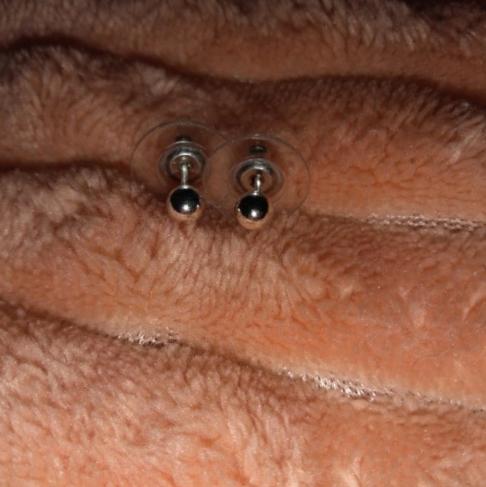 Sterling silver stud earrings